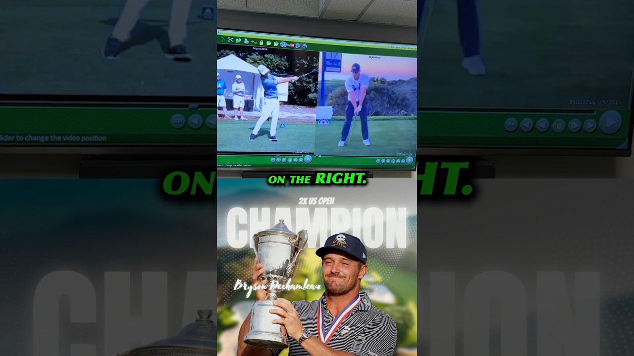 Bryson Dechambeau 2016 Vs 2024 - Swing Analysis #golftechnique #golftips #golf