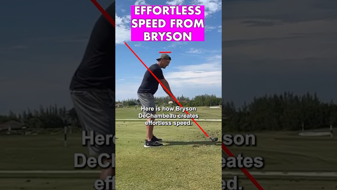 Bryson’s EFFORTLESS Speed SECRETS #golf #slowmotiongolfswings #golftechnique #golfswing #driverswing