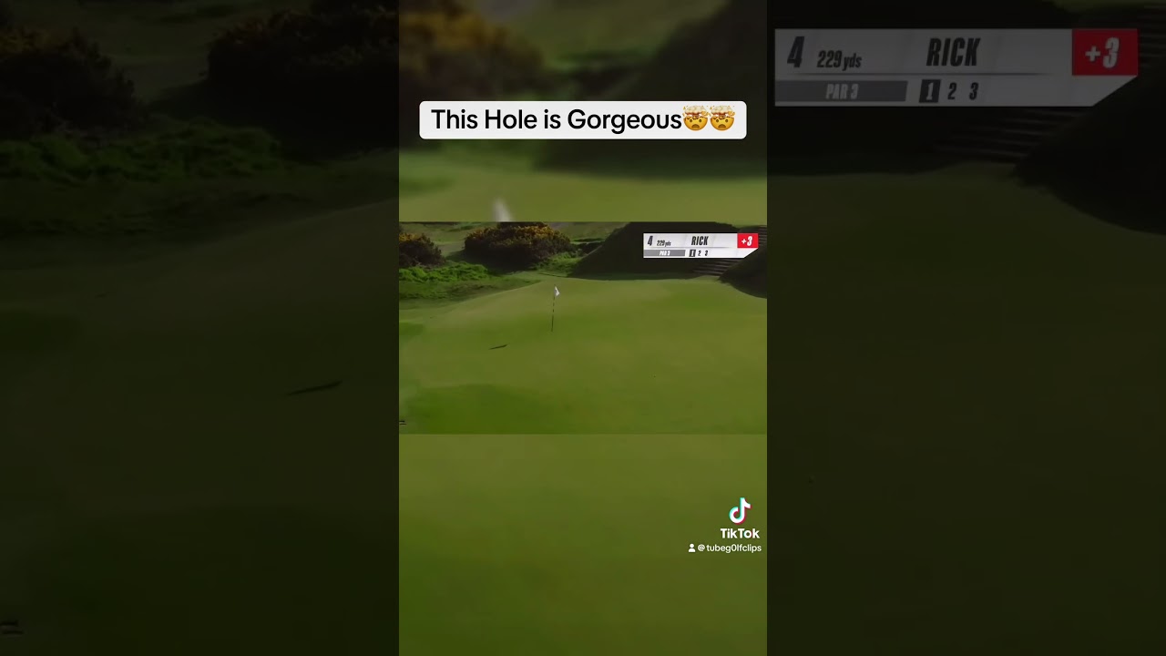 Gorgeous backdrop for a great shot. Credit: @RickShielsPGA #golf #shorts #beautiful #nature #shot