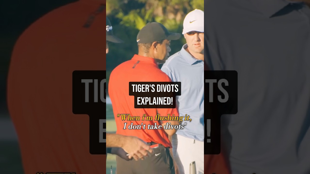This is WHY Tiger doesn’t take divots! 🏌️‍♂️ #tigerwoods #golf