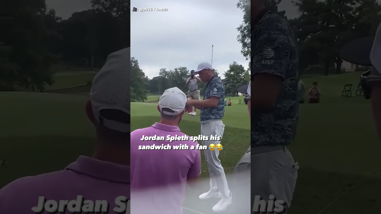 This is an all-time Jordan Spieth moment  🥪