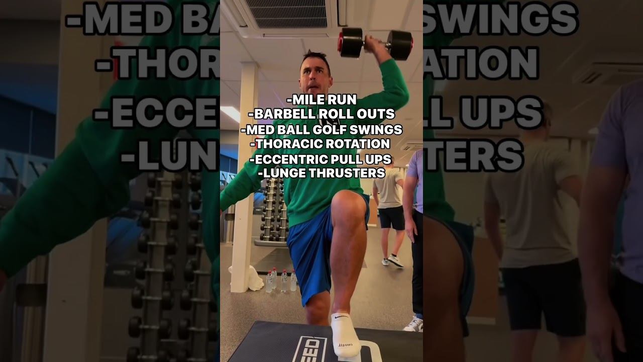 Brooks Koepka prepares for the US open with his majors workout 🔥 #golf #golfworkout #usopen