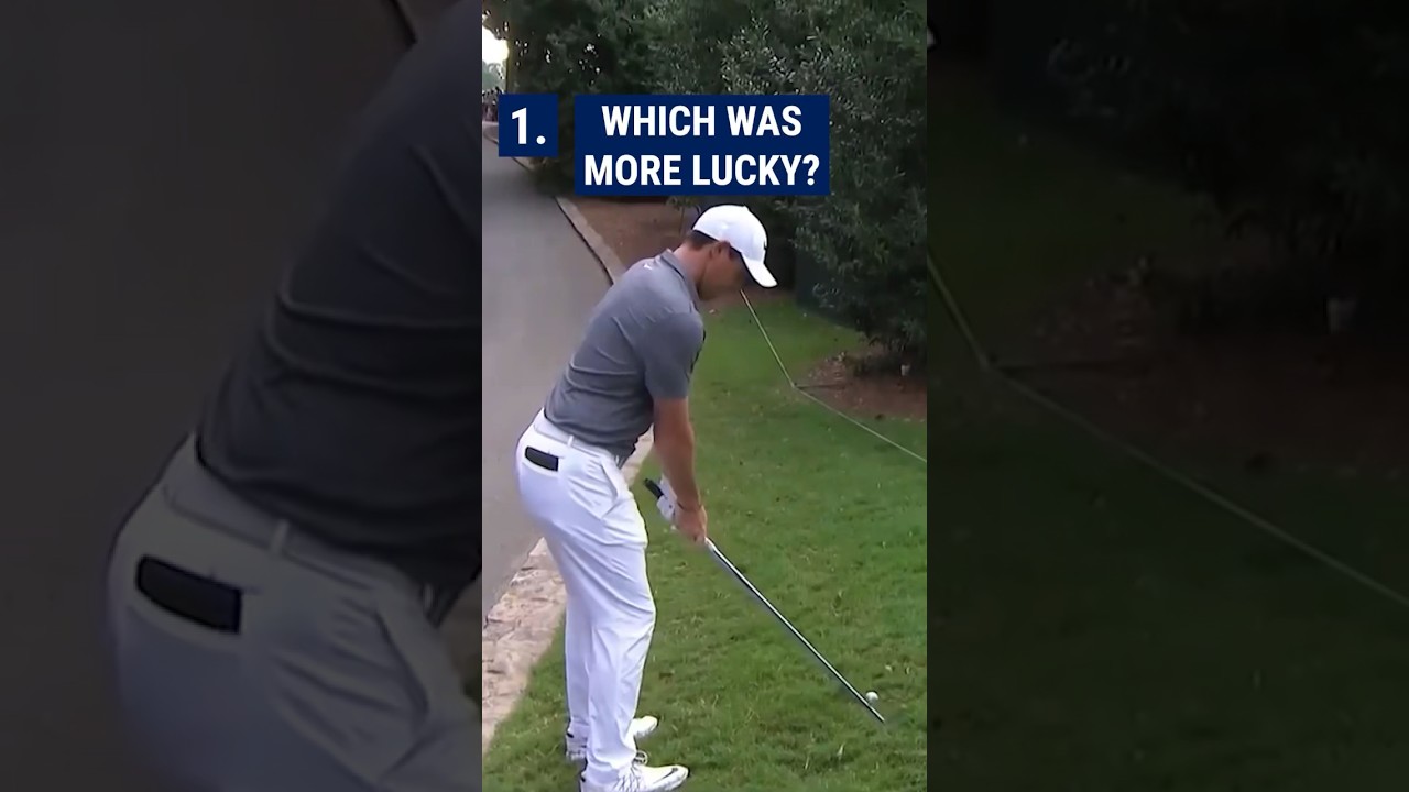 WHICH Spieth or McIlroy shot was luckiest? 🤔