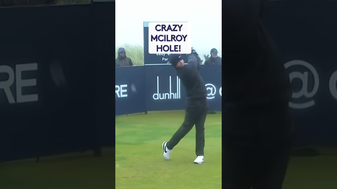 McIlroy's BRILLIANT par and reaction in HORRID weather! 😱