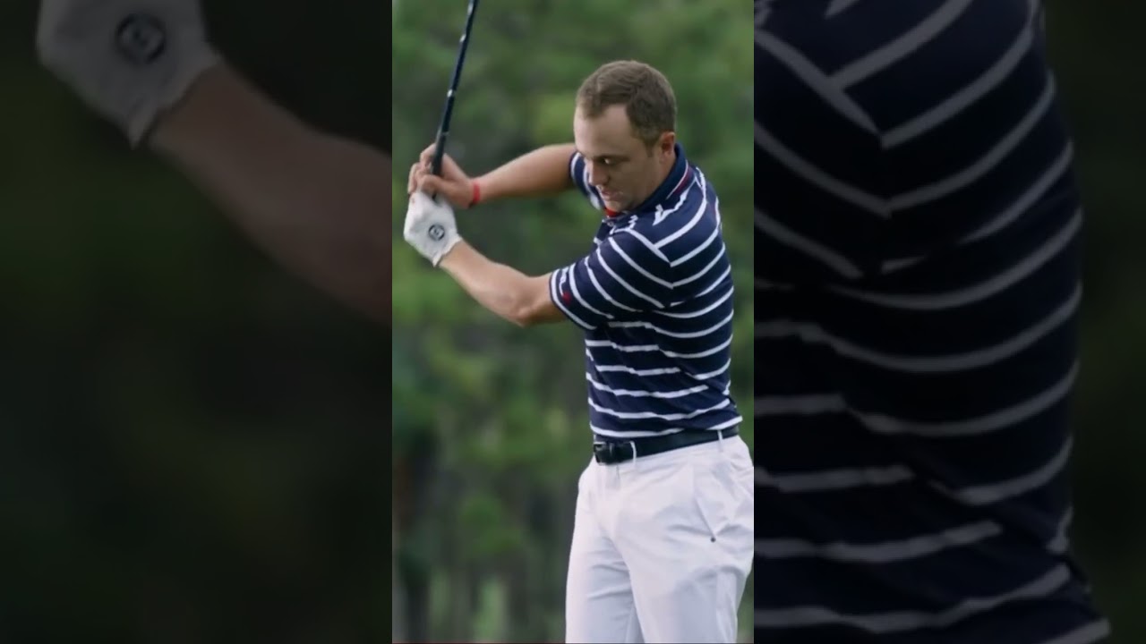 Justin Thomas Go to Swing Fix, discussing drills that can be performed using “The Swing Plane Coach”