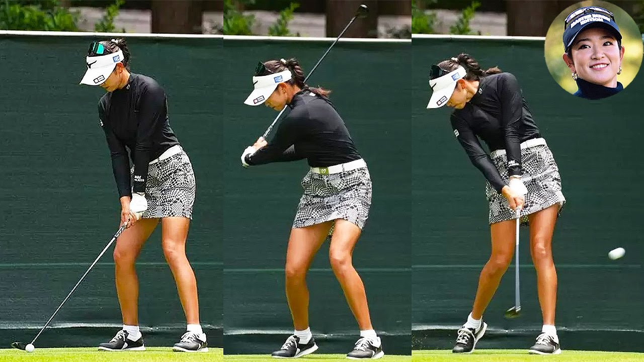 Erika Hara 原英莉花 プロゴルファー DRIVER SHOT SLOW MOTION !!!