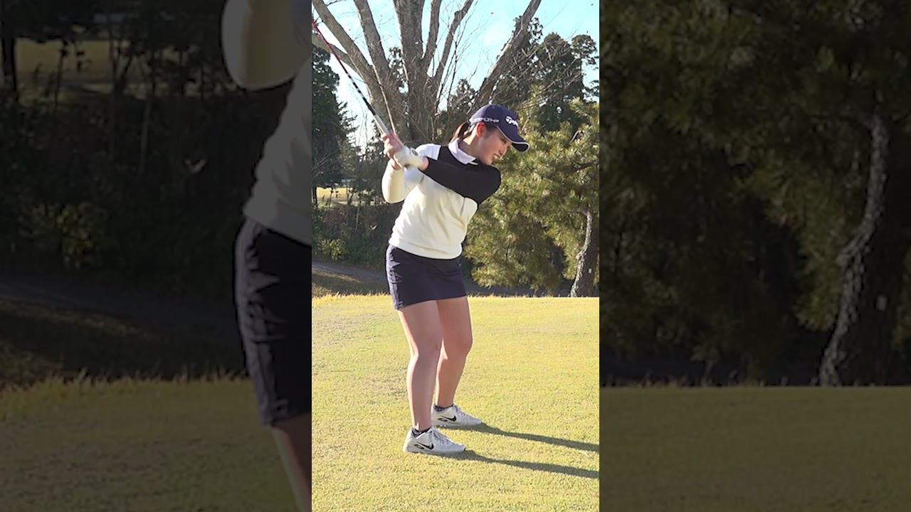 【プロテスト1位合格】清本美波がスイングの仕方教えます #ゴルフレッスン  #清本美波 #プロゴルファー