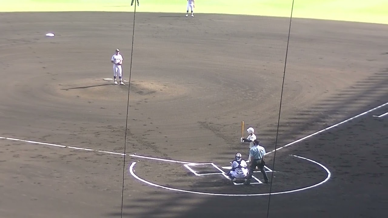 英明 鈴木 昊くん平見 歩舞くんアウトの後 百々 愛輝くんライトへヒット【甲子園2024 英明 対 健大高崎 2024年8月7日】