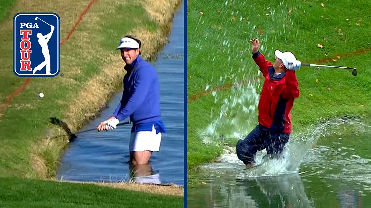 BEST shots from the WATER on the PGA TOUR