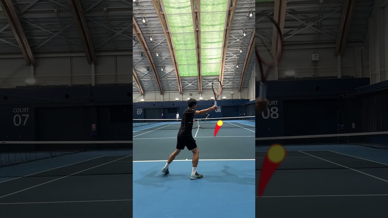 スピンvsスライス対決/Spin vs Slice #tennis #mariotennis #shorts