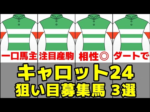 【キャロットクラブ】2024年度狙い目募集馬3選【マジックアティテュード23/ローズノーブル23】