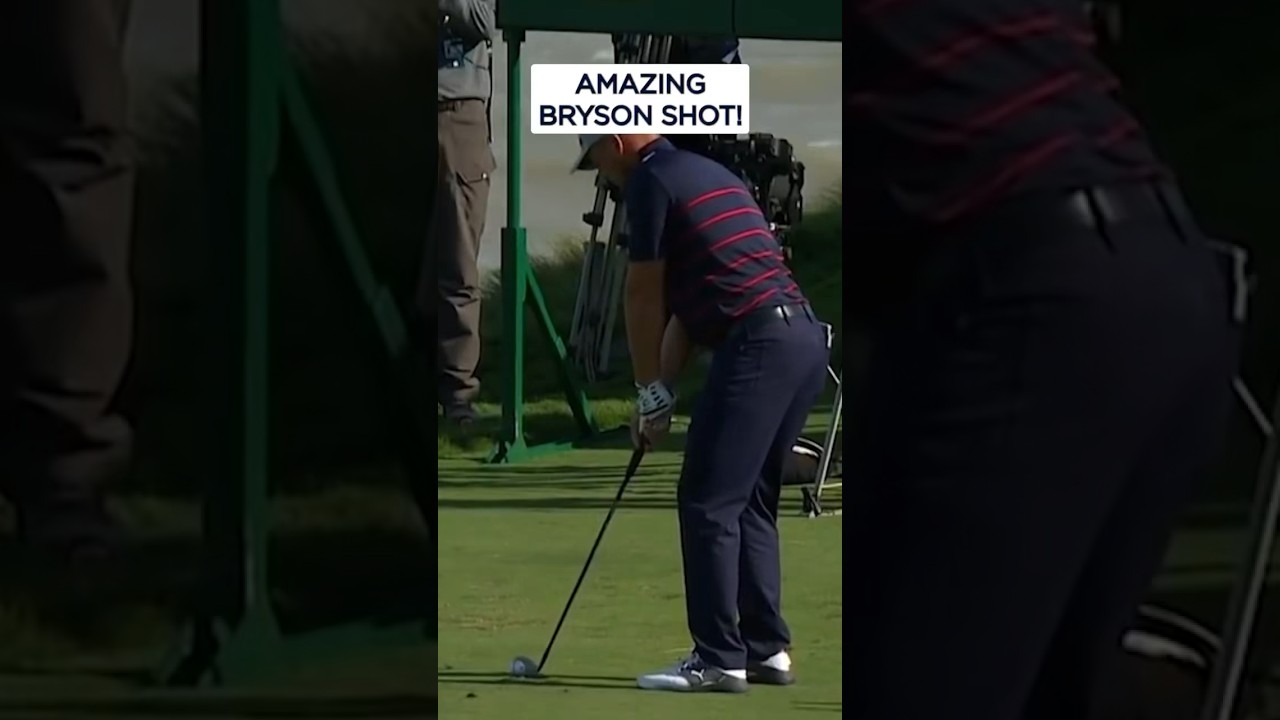 Bryson DeChambeau's CLUTCH shot past European balls! 😱