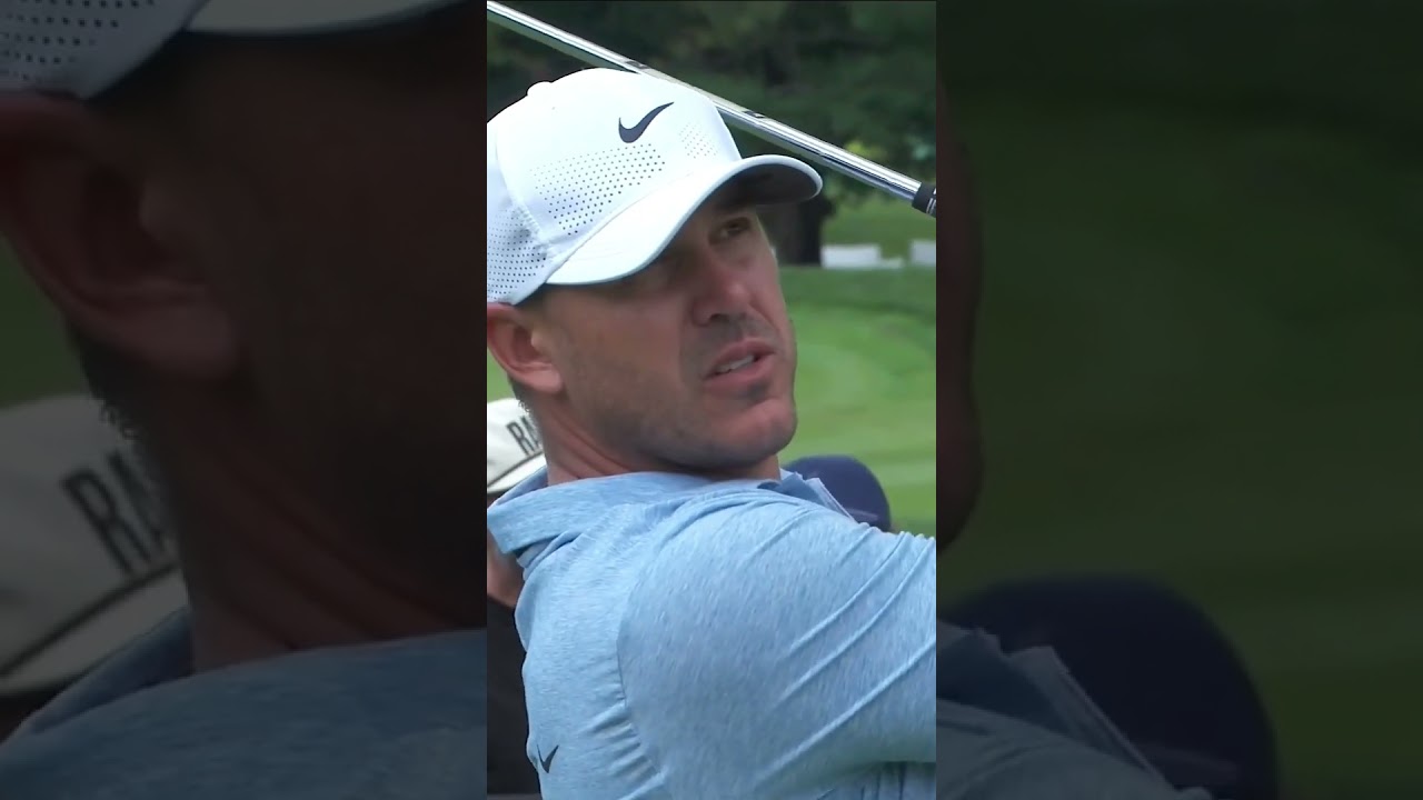 A near ace from captain Brooks Koepka during Round 3 of LIV Golf Greenbrier #shorts #livgolf #golf