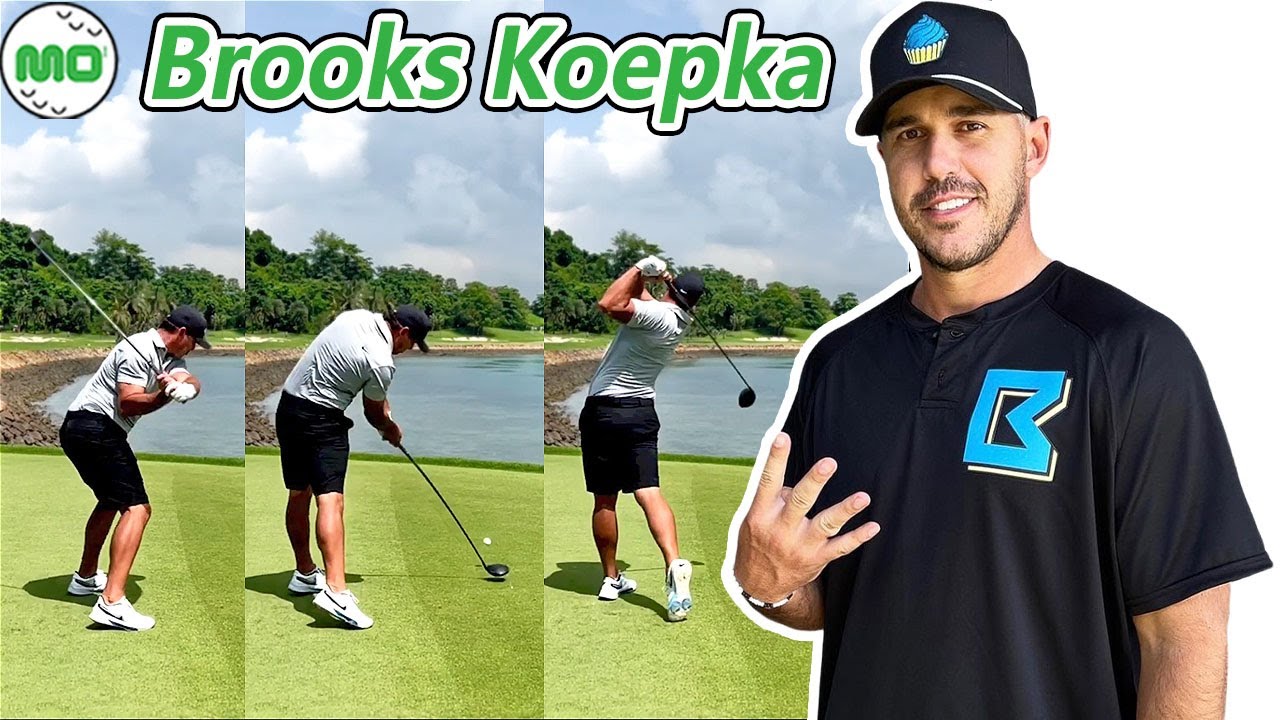 Brooks Koepka ブルックス・ケプカ 米国の男子ゴルフ スローモーションスイング!!!