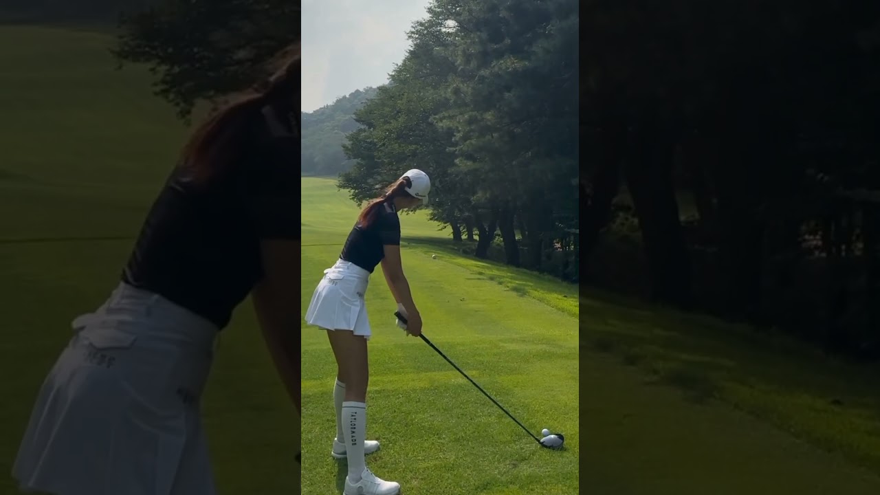 유현주 프로가 자신 있어하는 드라이브 풀스윙 ⛳️⛳️😎😎💯💯 #shrots #골프스윙 #골프 #유현주