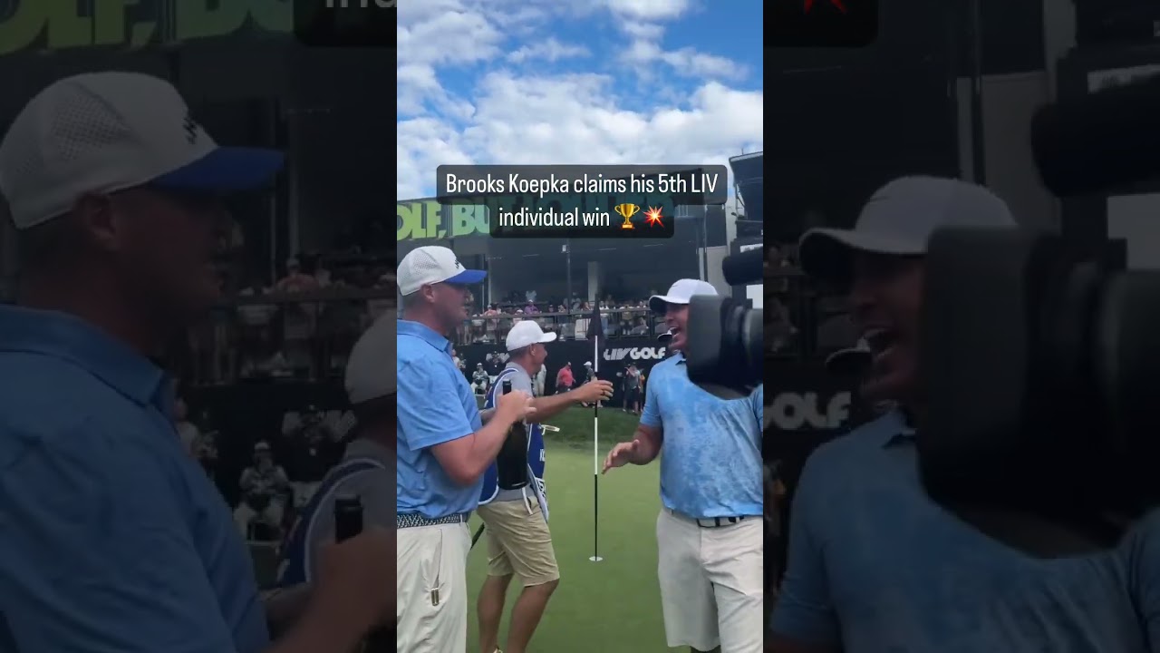 Koepka claims his 5th LIV Golf individual win after an intense playoff! 🏆🔥 #livgolf #shorts