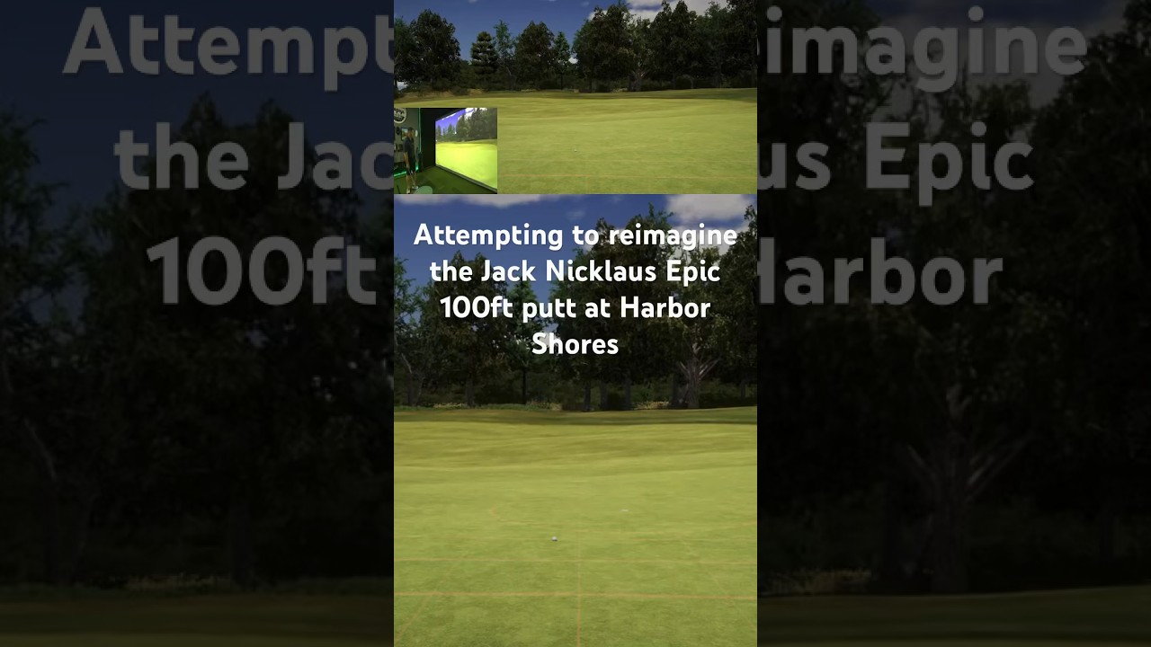 Jack Nicklaus Epic 100ft putt at Harbor Shores, can we drain into the Sim… #gspro #golf #golfshots
