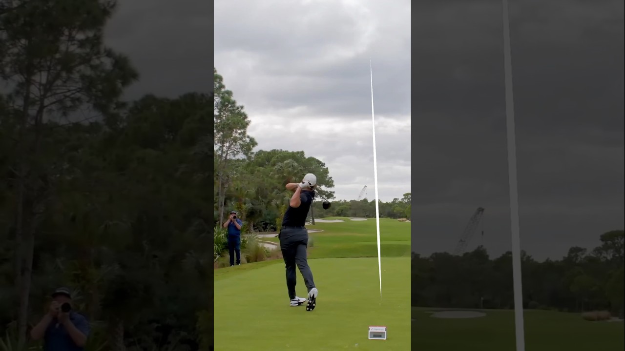 Rory McIlroy hits BOMBS off the tee 💣🏌️#golfshorts #golfswing
