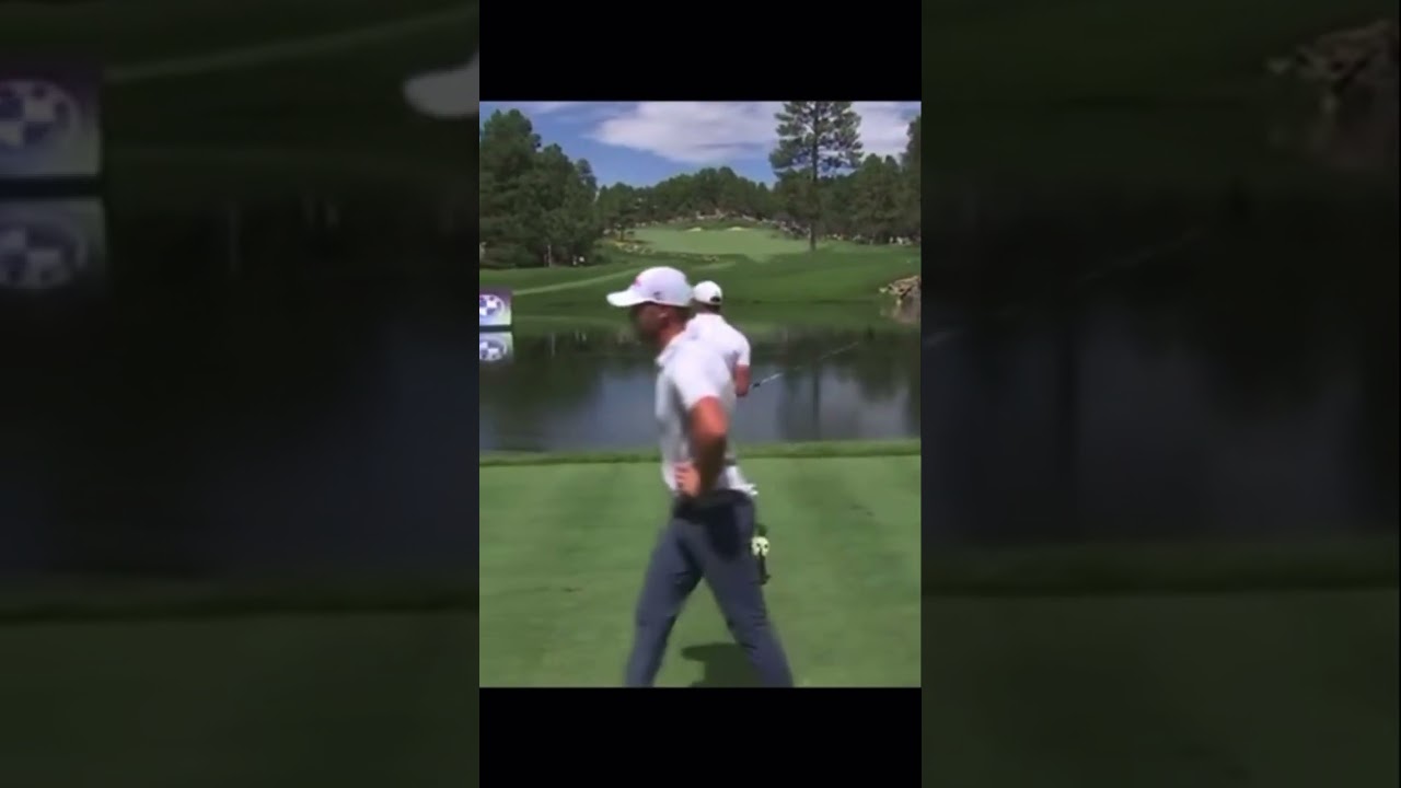 Rory McIlroy throws his club in the water at the BMW Championship #golfshorts #golf