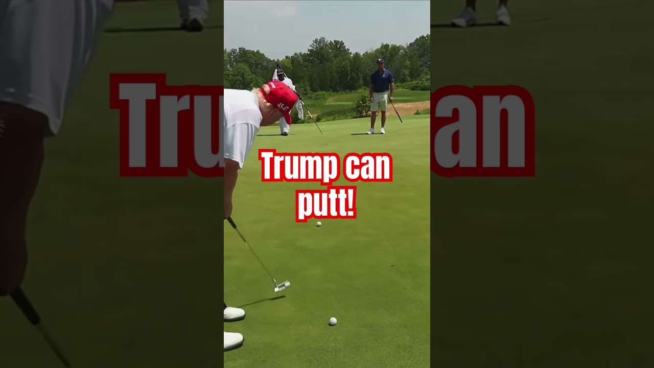 #donaldtrump can really putt amazing with #brysondechambeau and #tomgillisgolfinstruction ! #golf