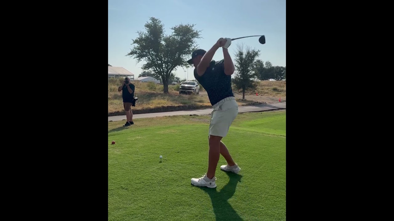 Left-handed swing/club twirl from @brysondechambeau 😮 #livgolf #shorts