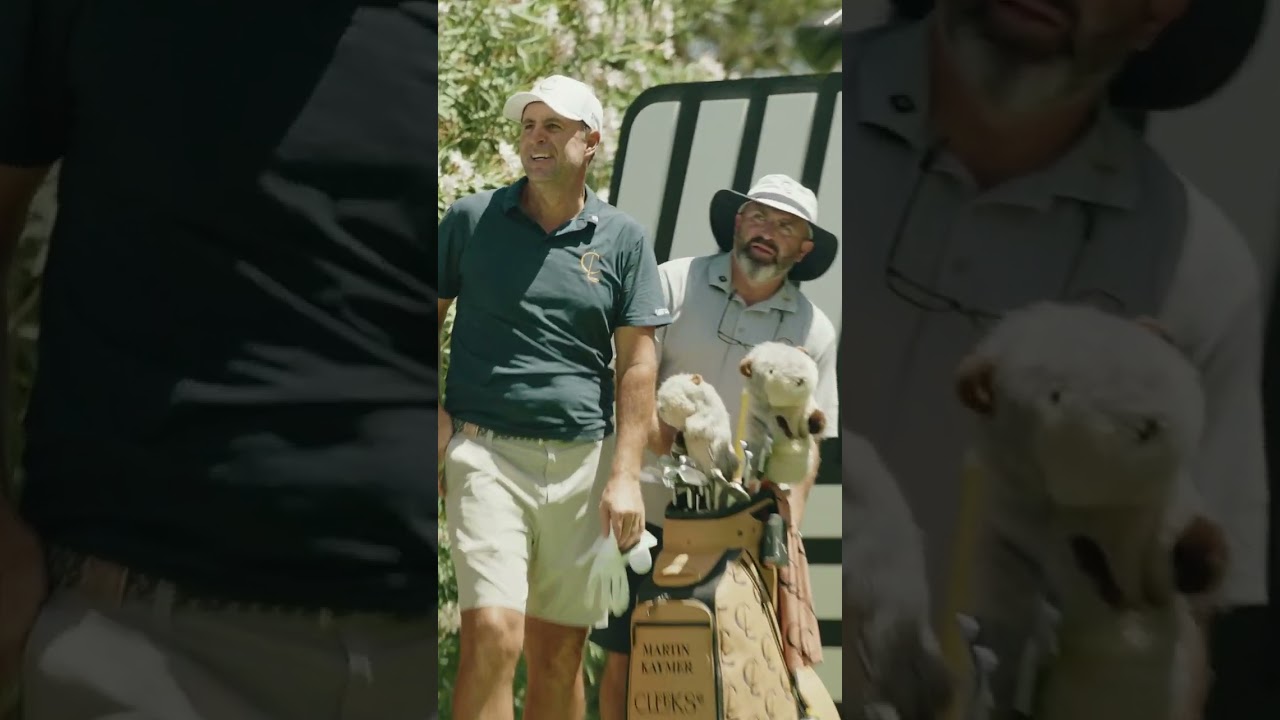 We mic'd up Martin's caddie, Wee Man 😂 #golf #shorts #golflife