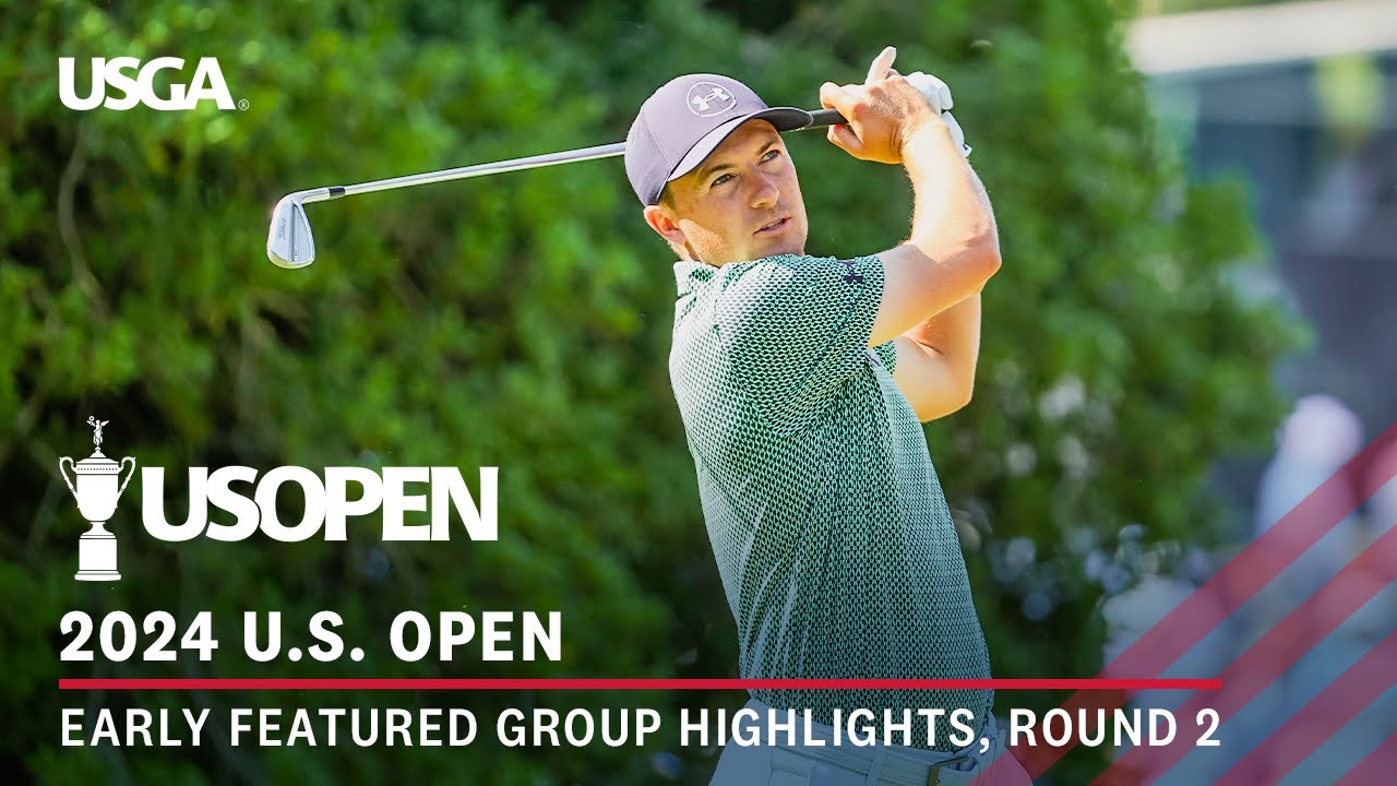2024 U.S. Open Highlights: Round 2 Featured Group | Hideki Matsuyama, Jordan Spieth, Jackson Suber