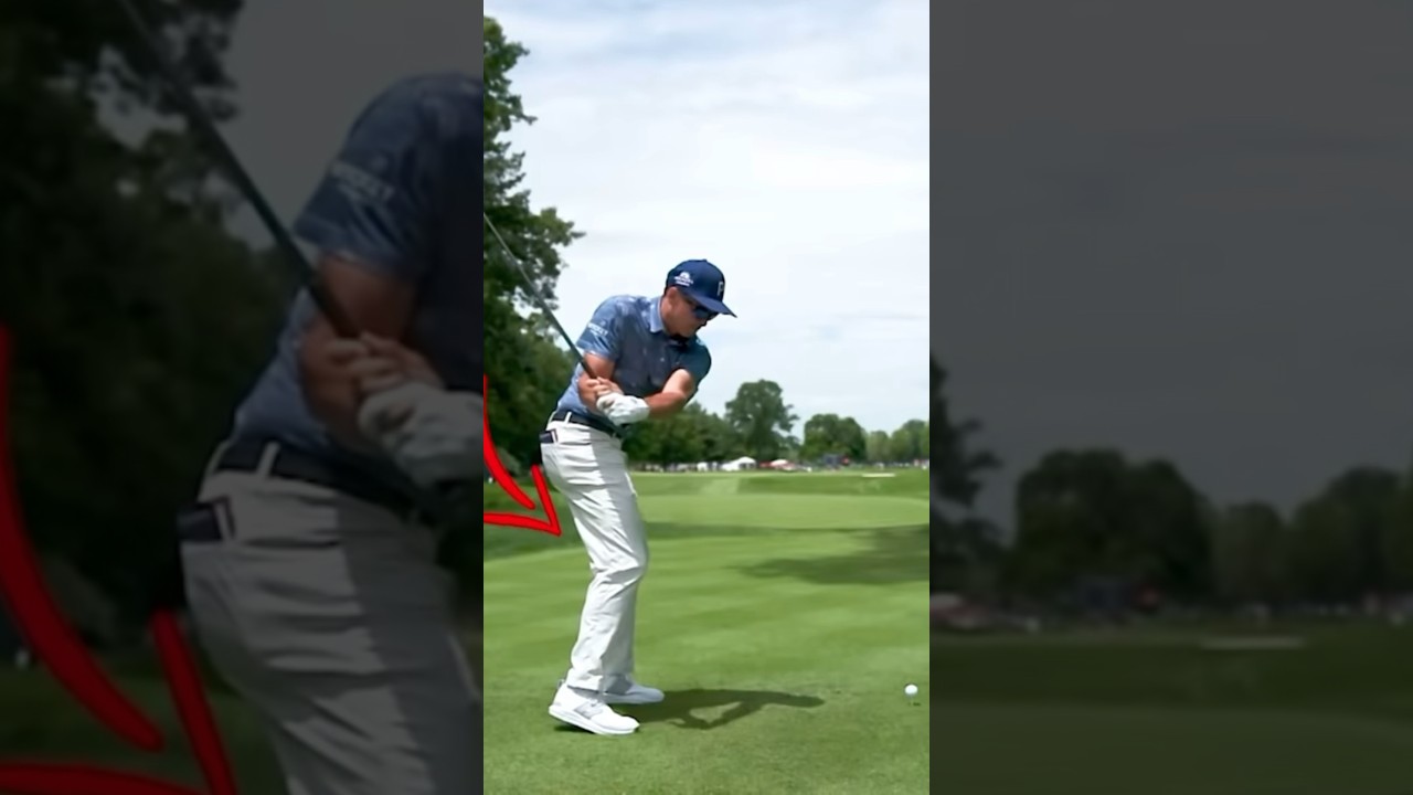 STOP slicing your drives with this tip from Rickie Fowler 🏌️ #golfshorts #golfswing #golftips