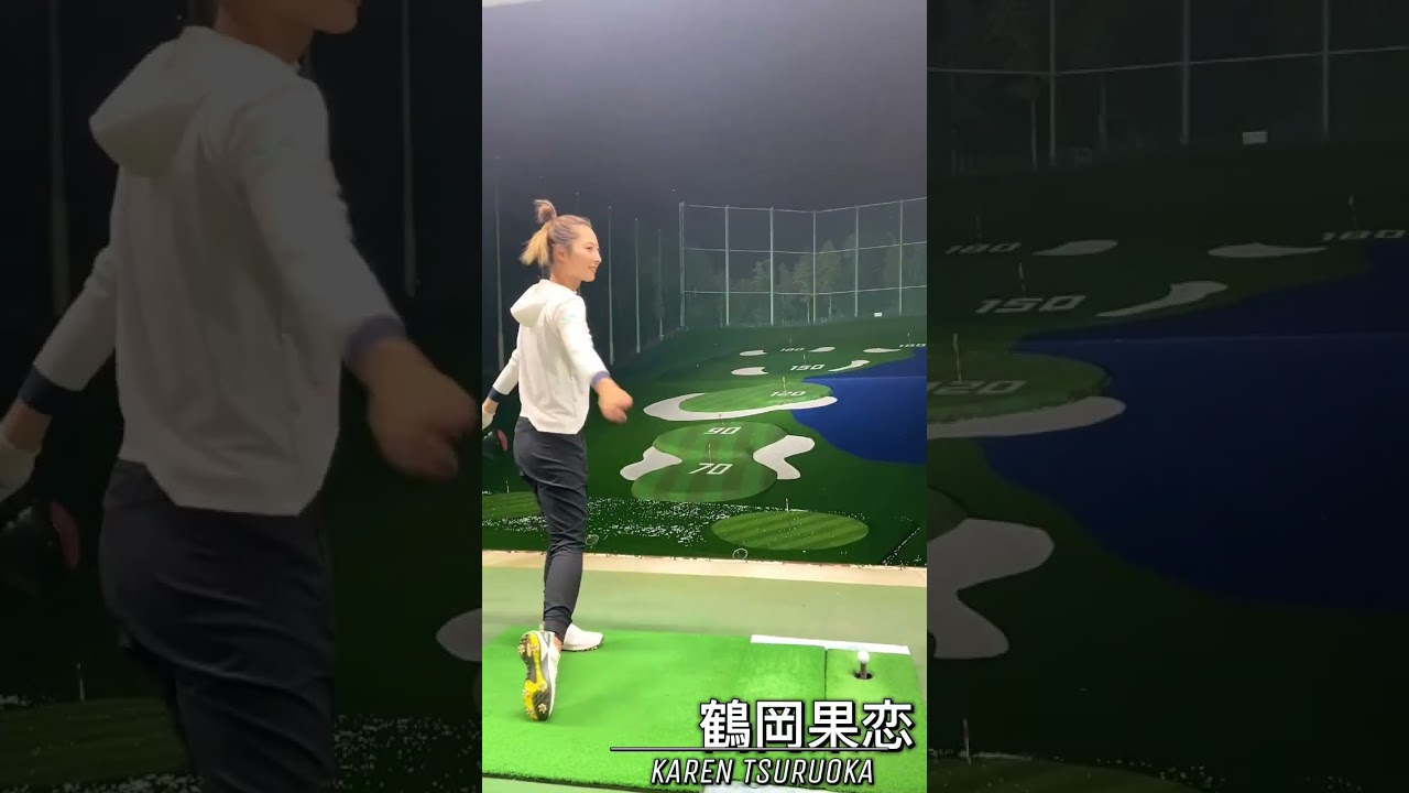 Karen Tsuruoka 鶴岡果恋 #golf #美しいスイング #綺麗なスイング #ゴルフ