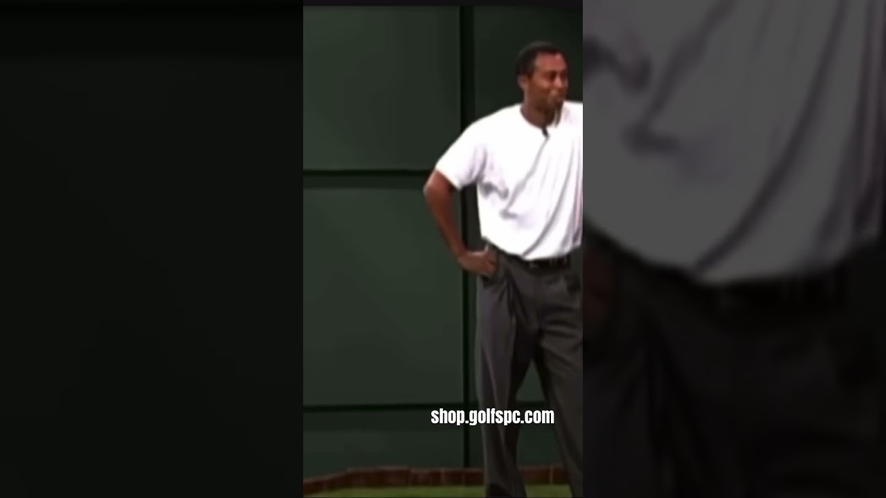 Tiger Woods discussing swing plane drill that can be performed using the golf swing plane coach #pga
