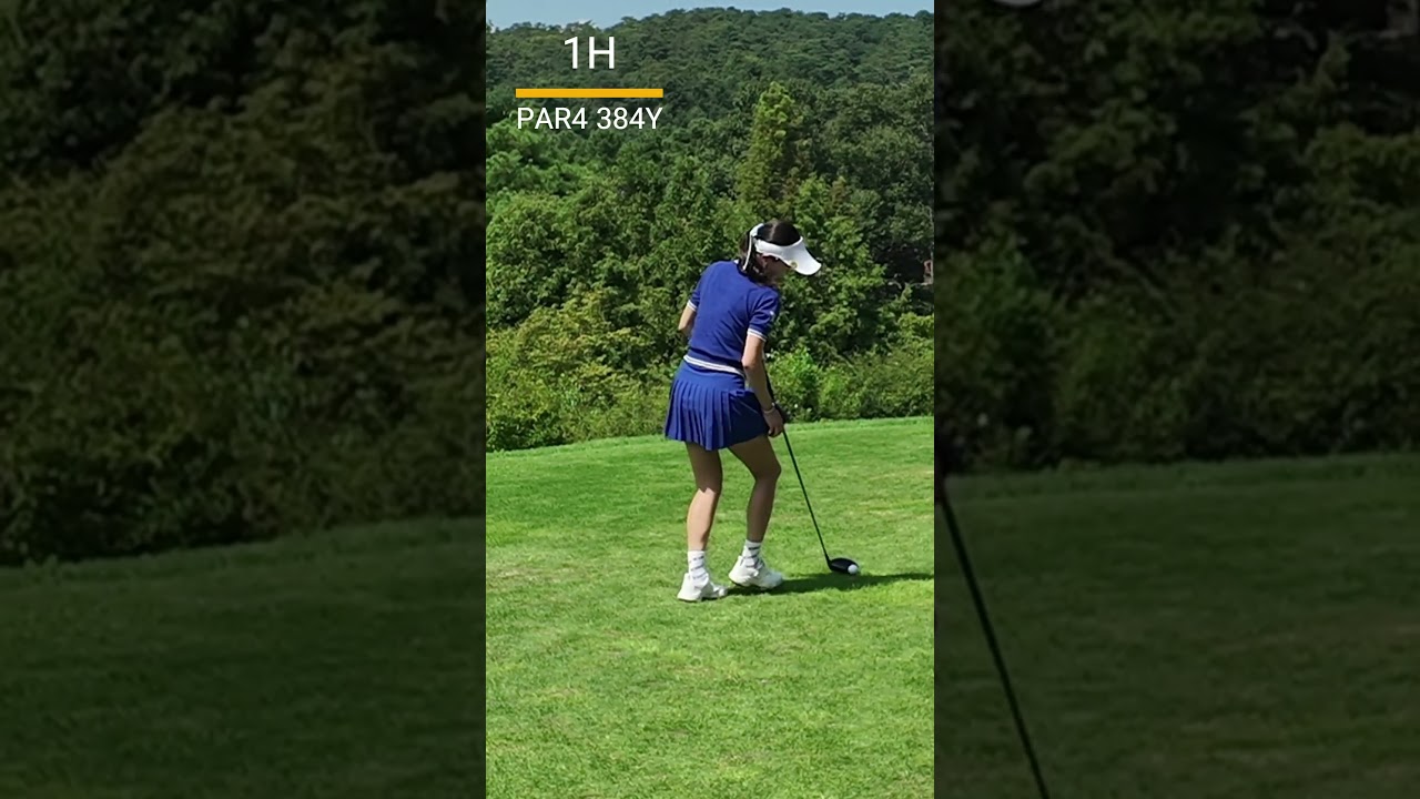 [안신애]선수 어드레스 신중히..파워있는 드라이버 티샷, KG레이디스오픈 #golfskill #golf
