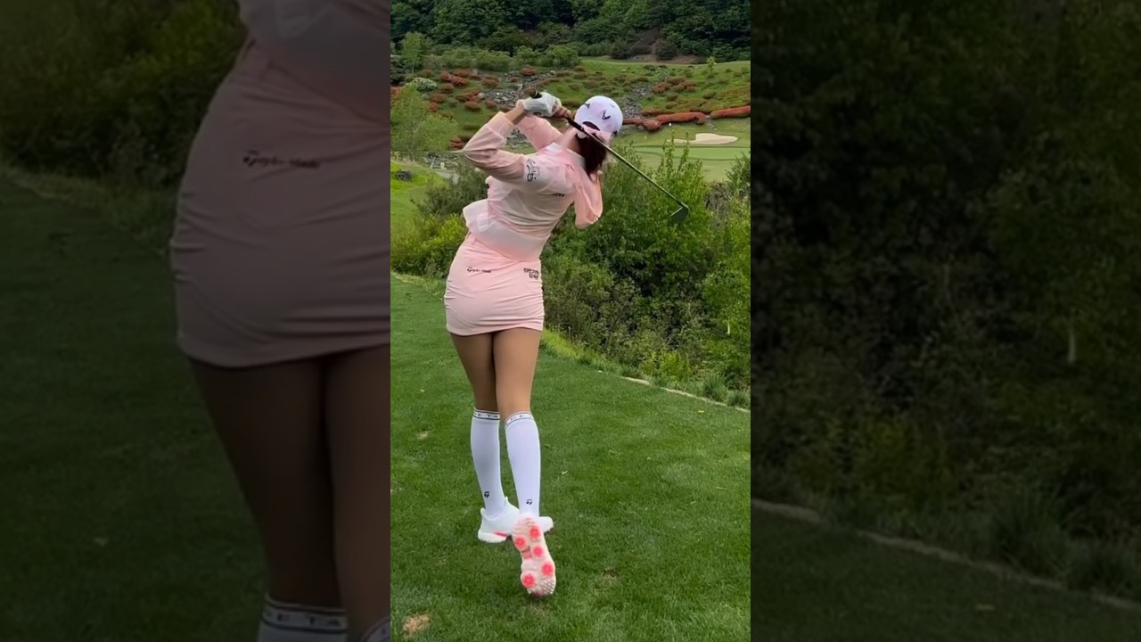 와 예쁘고..iron shot is so cool!!👍KLPGA 유 현주 프로 아이언샷 #유현주프로