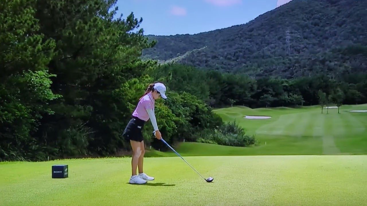 ソニー  日本女子プロゴルフ選手権 2024  安田祐香  1番ホール  女子ゴルフ JLPGA