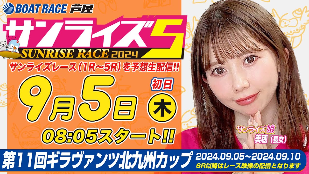 【９月５日】第11回ギラヴァンツ北九州カップ　～サンライズ5～