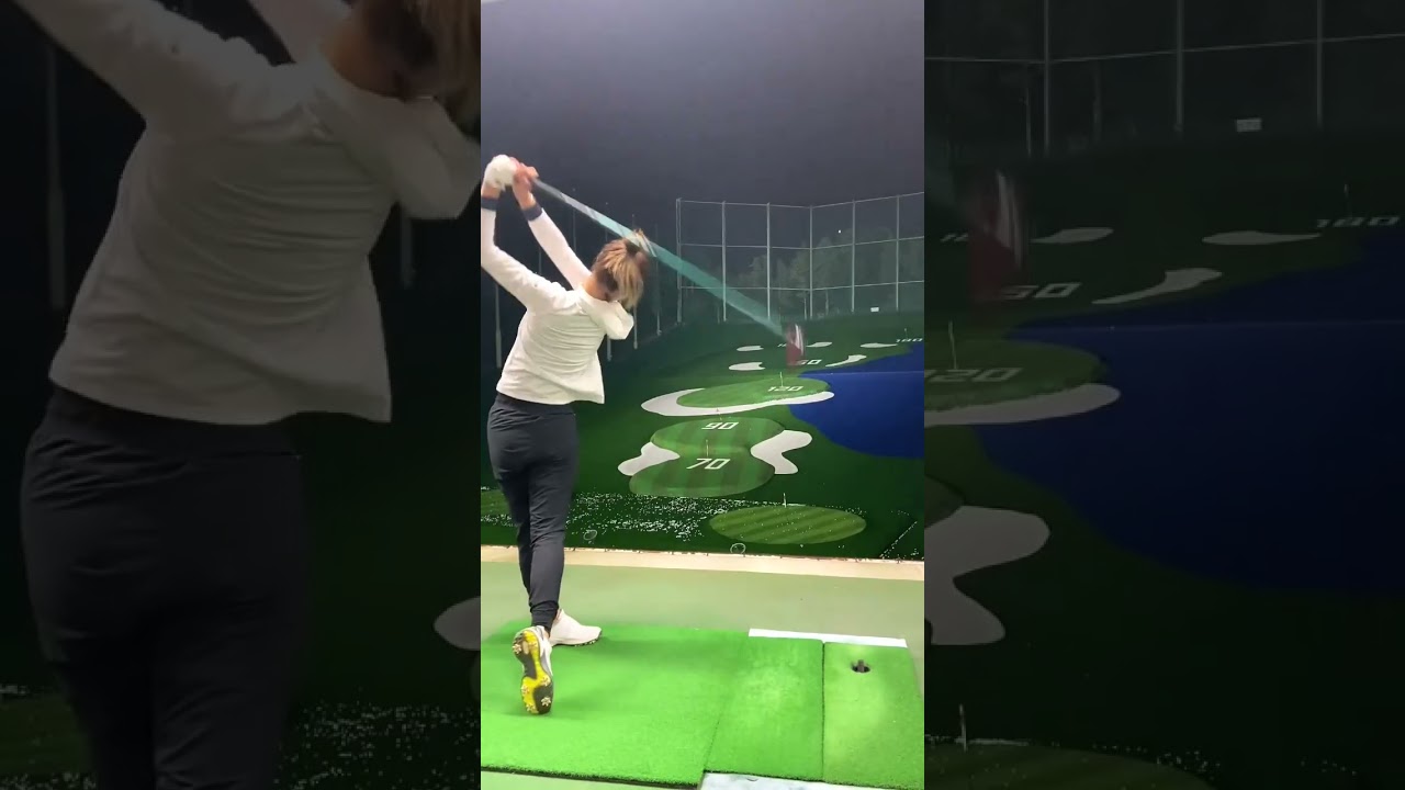 鶴岡果恋 Karen Tsuruoka #golf #スローモーション #slowmotion #ゴルフ #スローモーション撮影