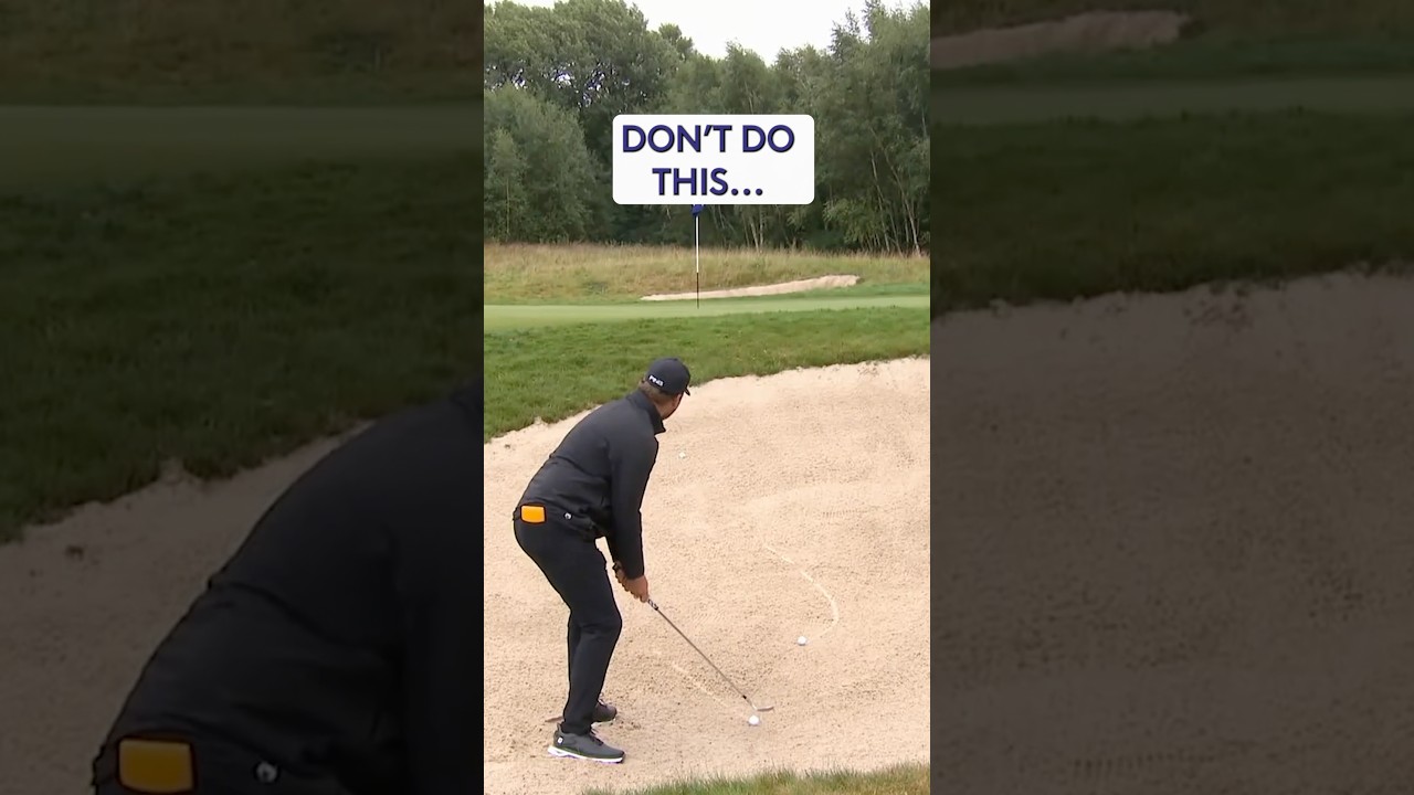 How NOT to play out of a bunker 😅