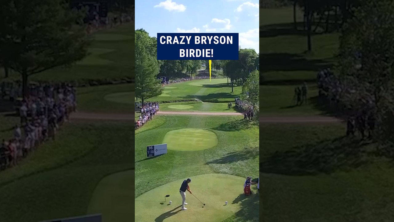 Bryson’s LUCKY birdie! 🫣
