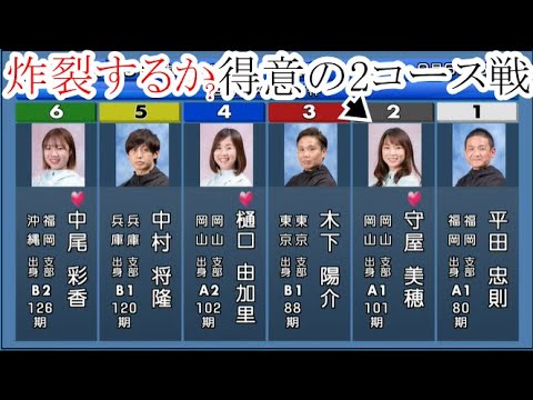 【若松競艇】強豪男性相手に炸裂するか？②守屋美穂、得意の2コース戦
