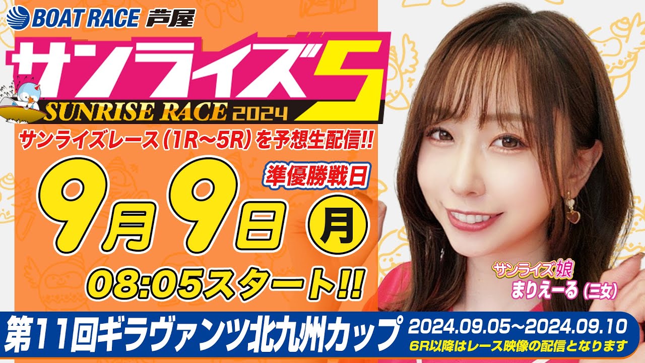 【９月９日】第11回ギラヴァンツ北九州カップ　～サンライズ5～