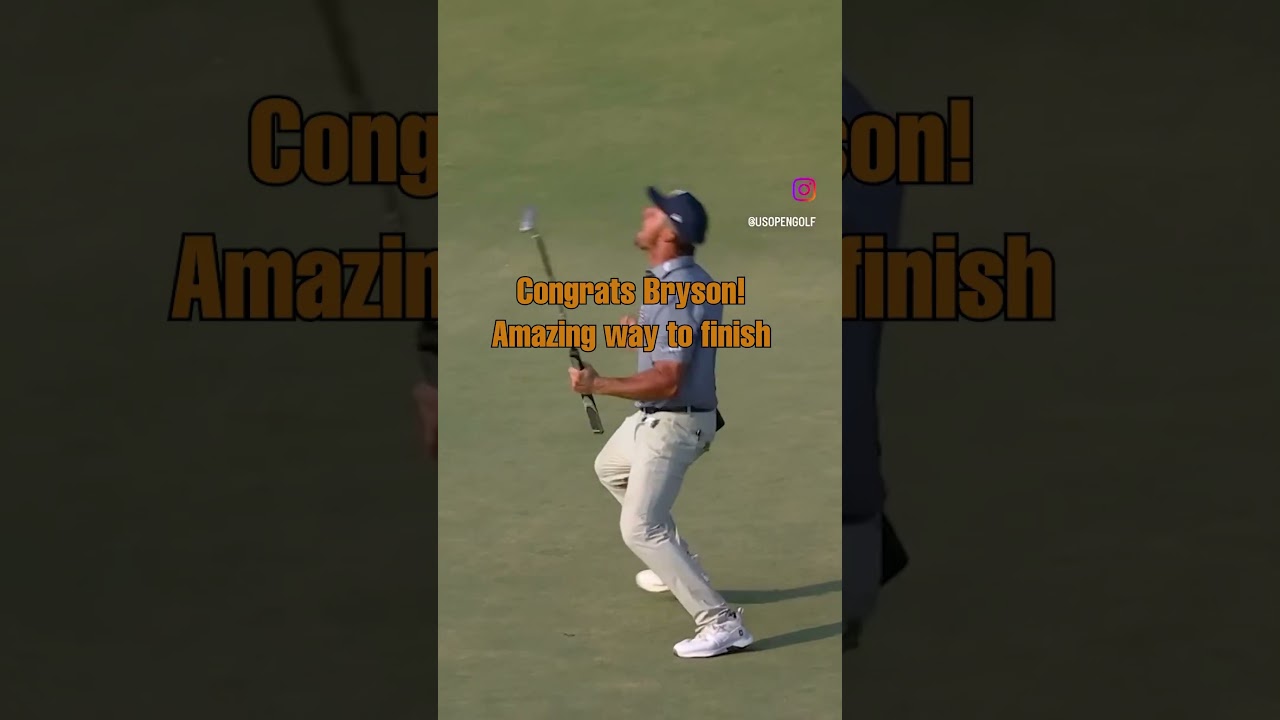 US OPEN on the LINE - Bryson DeChambeau Prevails! #golfer #golfshorts #usopen #brysondechambeau