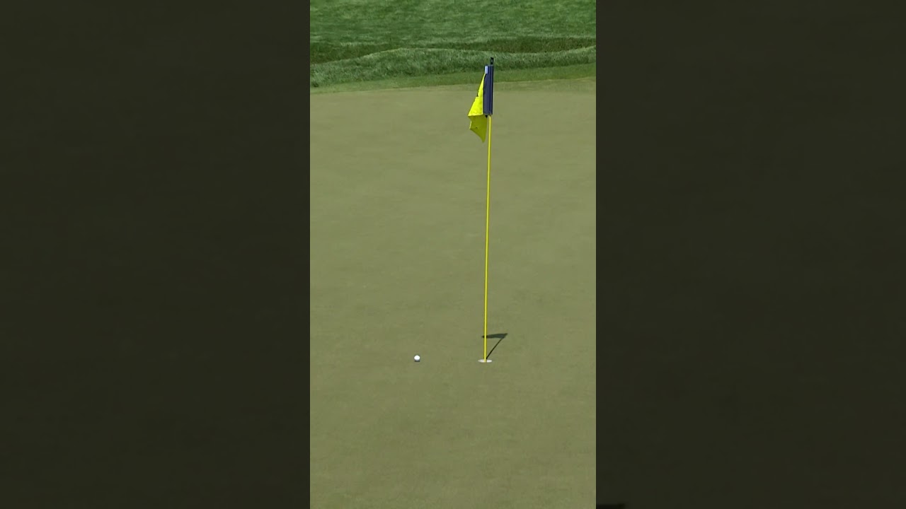 Bryson DeChambeau NAILS approach shot! 🤯