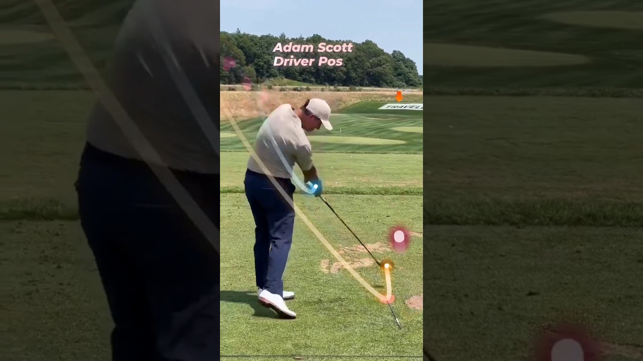 @adamscottofficial Driver posture of Adamscott. Effect by using shashot app #golfswing #골프 #golf#ゴルフ