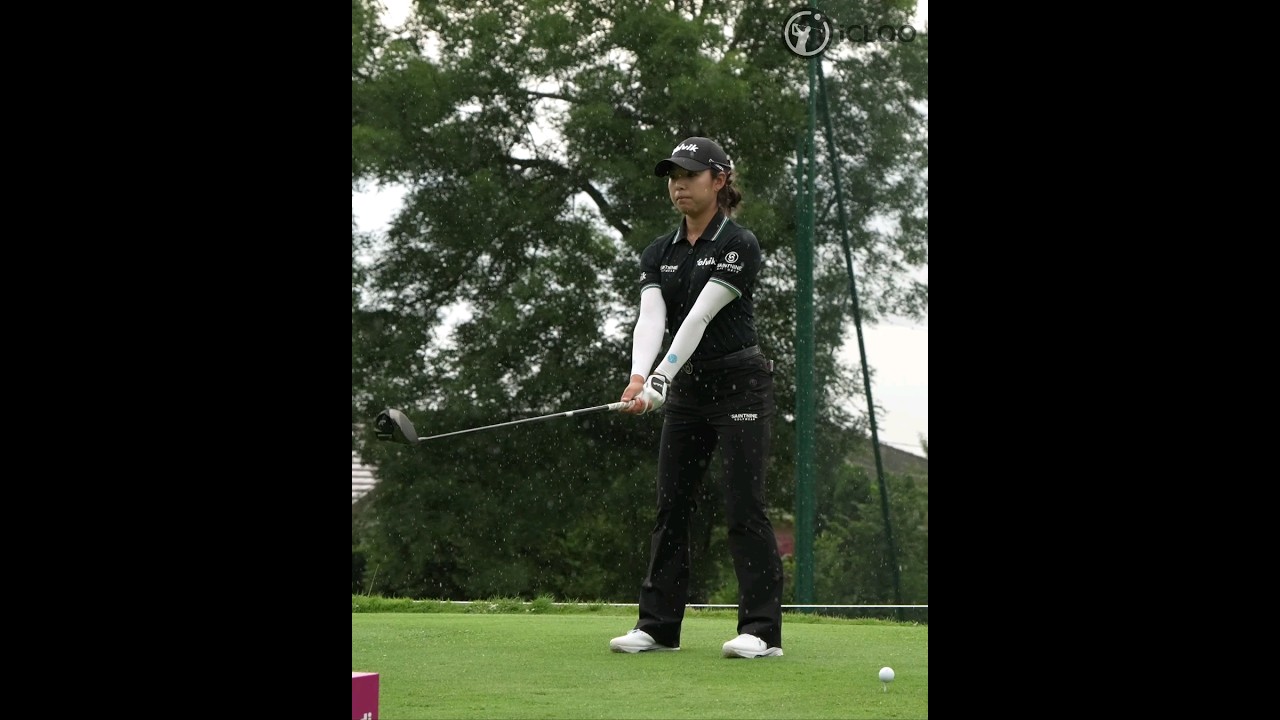 이미향프로의 스윙은 비가올때 더 우아하다.