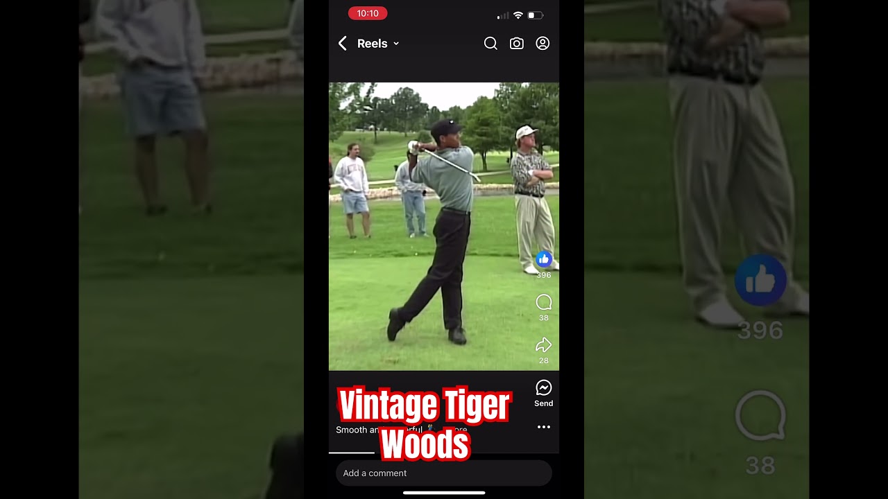 Vintage #tigerwoods #golf swing with #tomgillisgolfinstruction !