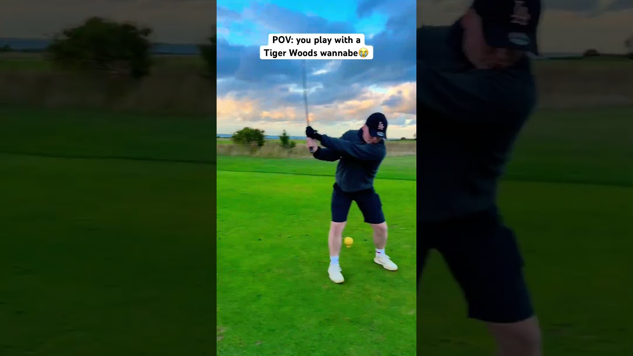 When a golfer thinks he’s Tiger Woods😭 #golf #tigerwoods