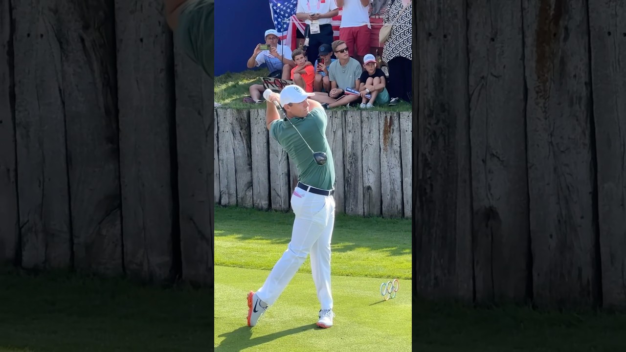 맥길로이를 실제로 본다면 이런 느낌🔥#로리맥길로이 #파리올림픽 #rorymcilroy #parisolympics2024 #골프스윙