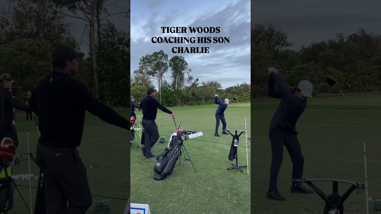 Rate Charlie Woods Golf Swing. 😳 #tigerwoods #charliewoods #pgatour