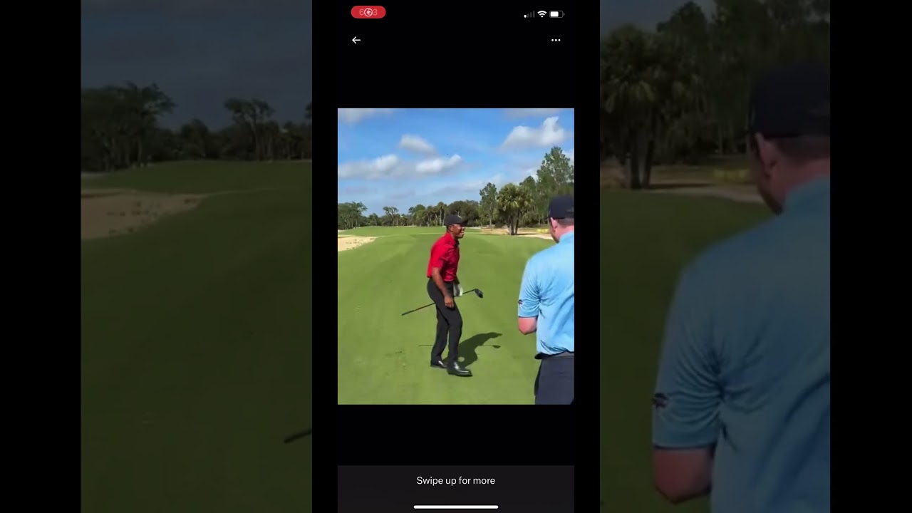 #tigerwoods drives it iff his knees is swell! #tomgillisgolfinstruction #hawktuah #golf #tggi