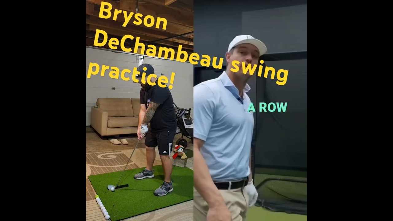 Bryson DeChambeau- does 10 in a row get you closer to pro? #rapsodo #pga #golfswing