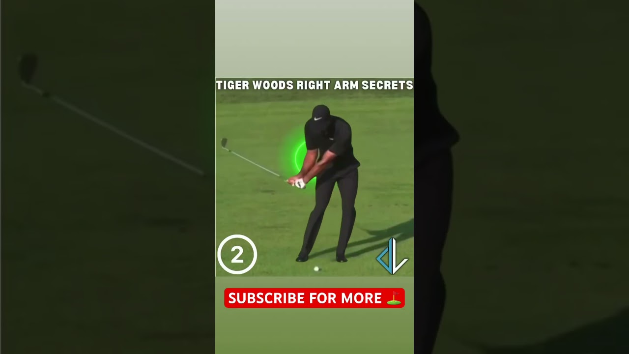 Tiger Woods Right Arm in the Downswing #tigerwoods #golf #golfswing